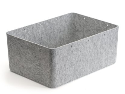 Boîte USM Inos, L 45,3 x H 19 cm, Gris clair, Sans séperation
