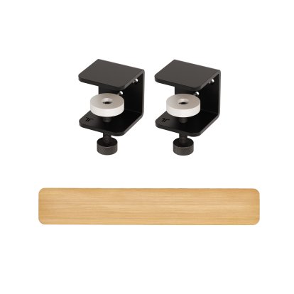 Etagère murale Tiptoe chêne massif, Étagère murale 120 cm, Noir graphite