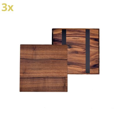 Plateau en bois pour étagères USM Haller, taille XL, 35 cm x 35 cm, Noyer américain