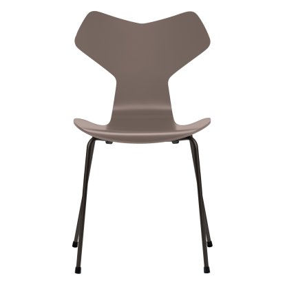 Chaise Grand Prix, Laqué, Deep clay, Noir