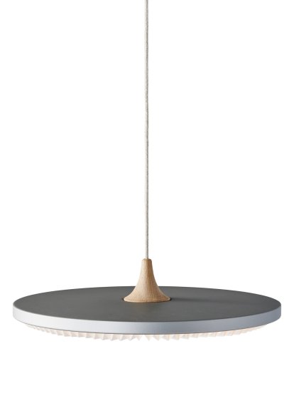 Suspension Soleil , M: H 6 x Ø 50 cm, Nuage argenté, Plastique, Sans gradateur