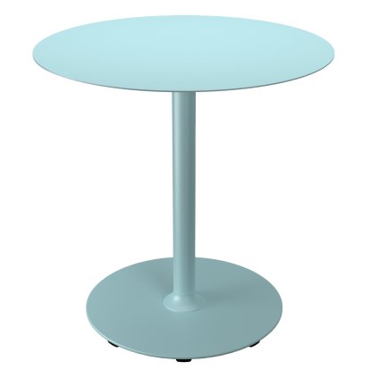 Table Pico, Bleu glacier, Rond (Ø 74 cm), Rond