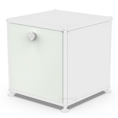 Porte abattante USM Haller, 35 cm x 35 cm, Gris clair RAL 7035