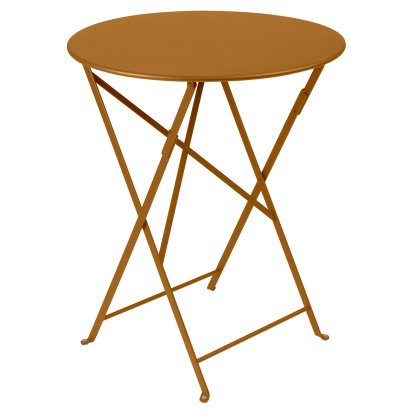 Table pliante Bistro ronde, H 74 x Ø 60 cm, Pain d'épices