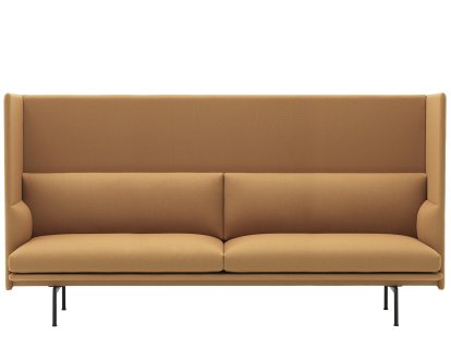 Outline Highback Sofa, 3 places, Tissu Vidar 472 - Moutarde
