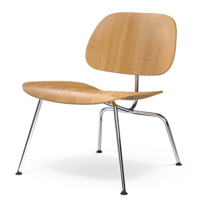 Fauteuil LCM / LCM Leather, Frêne naturel, Poli chromé