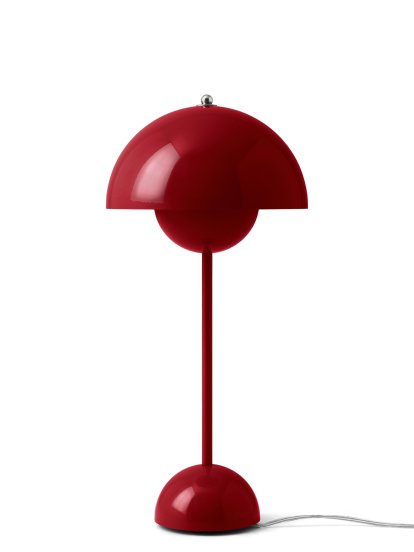 Lampe de table Flowerpot VP3, Rouge vermillon