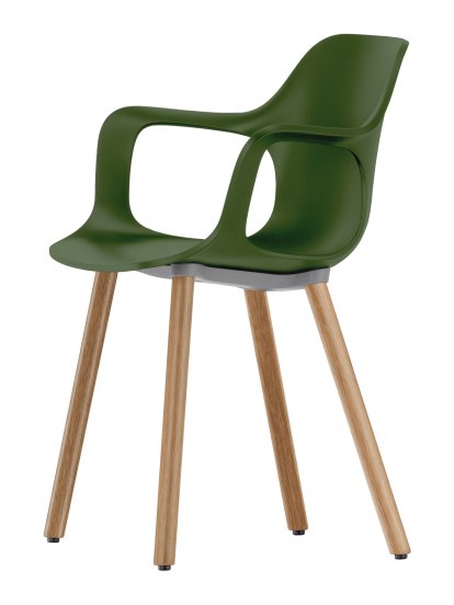 Chaise HAL Armchair Wood, Lierre, Chêne naturel massif avec vernis de protection