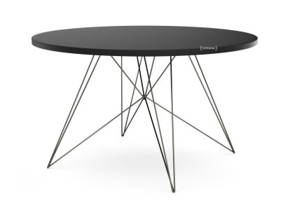 Table Tavolo XZ3 Ronde, Fenix noir, Verni noir
