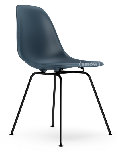 Eames Plastic Side Chair RE DSX, Bleu océan, Sans rembourrage, Sans rembourrage, Version standard - 43 cm, Revêtement basic dark