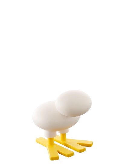Happy Bird, Petit (H 44,5 x L 38 x P 46,5 cm), Blanc