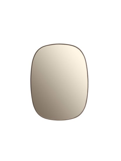 Miroir Framed , Petit, Cadre taupe / miroir teinté taupe