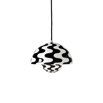 Suspension Flowerpot VP1, Noir/blanc
