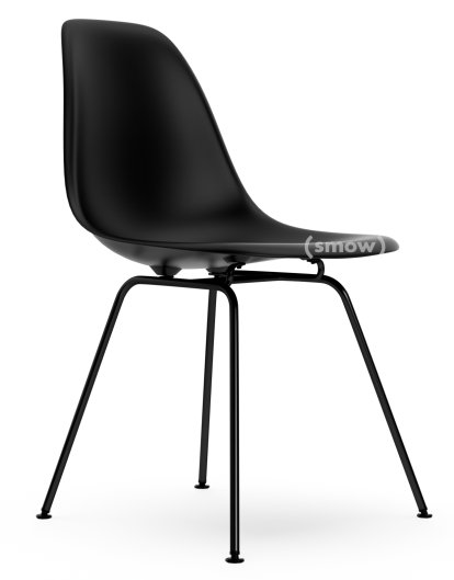 Eames Plastic Side Chair RE DSX, Noir profond  , Sans rembourrage, Sans rembourrage, Version standard - 43 cm, Revêtement basic dark