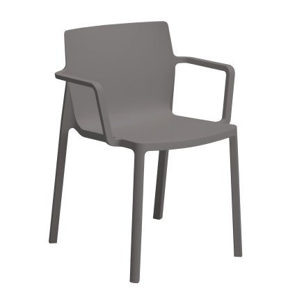 Chaise LP Recycled, Avec accotoirs, Gris de Londres