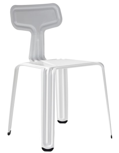 Pressed Chair, Blanc signalisation brillant