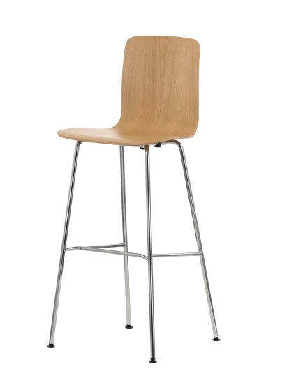 HAL Ply Tabouret de bar, Chêne clair, Version bar: 801 mm, Sans revêtement de l'assise