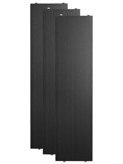 Planche String System (lot de 3), 78 x 20 cm, Placage frêne noir