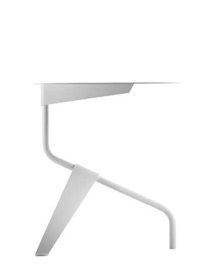 Table d'appoint K5, K5A: Ø 40 x H 45 cm, Blanc
