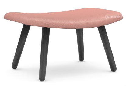 About A Lounge Ottoman AAL 03, Steelcut Trio 515 - rose pale, Chêne laqué noir