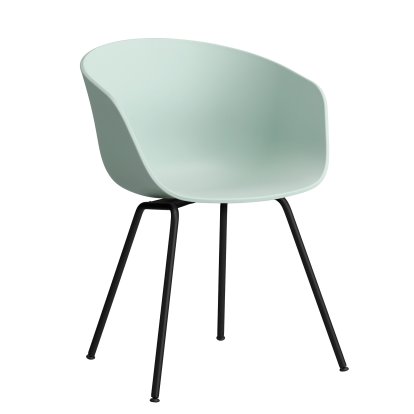 Chaise About A Chair AAC 26, Dusty mint 2.0, Acier thermolaqué noir