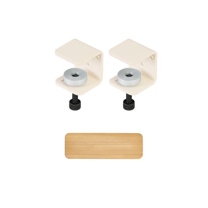 Etagère murale Tiptoe chêne massif, Étagère murale 60 cm, Blanc crème