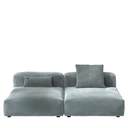 Vetsak Sofa Set 1, L, Cord velours - Menthe, Avec coussin