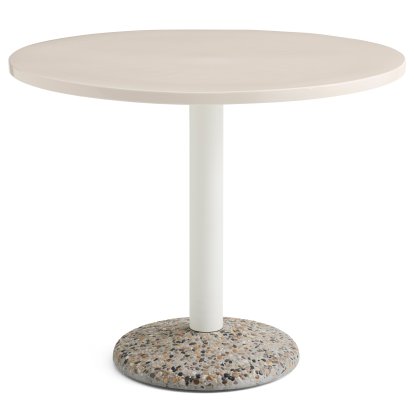 Table Ceramic , Warm white ceramic, Ø 90 cm