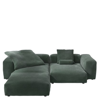 Vetsak Sofa Set 3, Cord velours - Hunter, Avec coussin