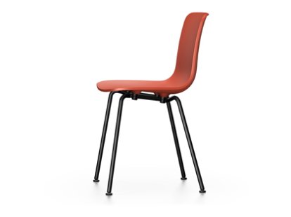 Chaise HAL RE Tube, Brique RE, Revêtement thermolaqué noir basic, Non-empilable