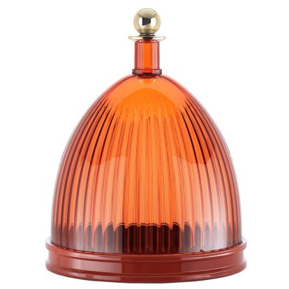 Cloche La Coupole, Ambre/rouge brique