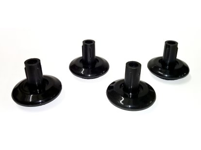 Patins (1 lot) pour chaises Vitra, Pour Aluminium Chair/Soft Pad Chair/Lobby Chair/Lounge Chair Ottoman, Patins en feutre pour sols durs, basic dark