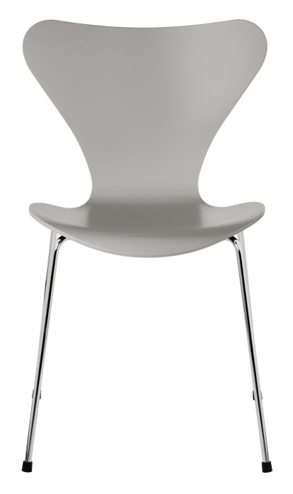 Série 7 chaise 3107, Laqué, Nine grey, Chromé