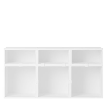 Buffet modulaire Stacked 5, Blanc