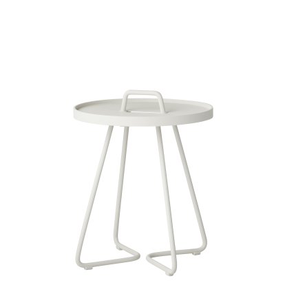 Table d'appoint On-the-move, Mini - H 47 cm x Ø 37 cm, Blanc