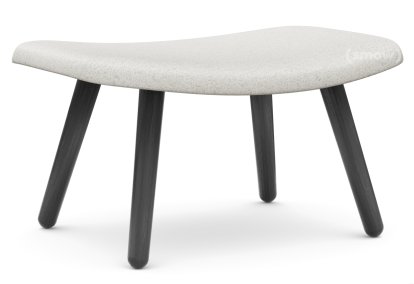 About A Lounge Ottoman AAL 03, Divina Melange 120 - gris clair, Chêne laqué noir