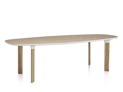 Table Analog, Placage chêne, piètement chêne, 245 x 105 cm