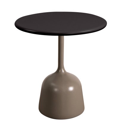 Table d'appoint Glaze, Aluminium - Gris lave, Taupe