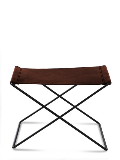 Ox Stool, Moka, Acier thermolaqué noir