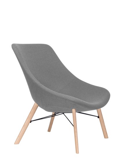 Fauteuil Auki , Hallingdal 130 - gris clair, Sans appui-tête
