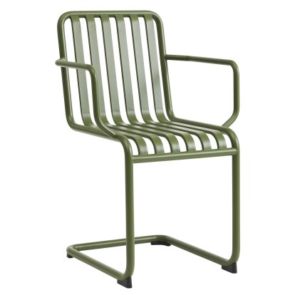 Chaise cantilever Palissade, Olive, Avec accotoirs