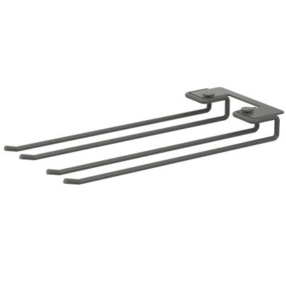 Porte-verres String System (Set de 2), L 13,5 x H 3 x P 30 cm, Gris foncé