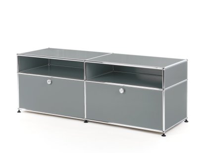 Meuble TV USM Haller, Gris moyen RAL 7005