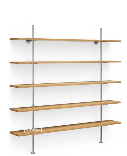 Étagère Eiermann, Chêne massif, 200 cm, 200 cm