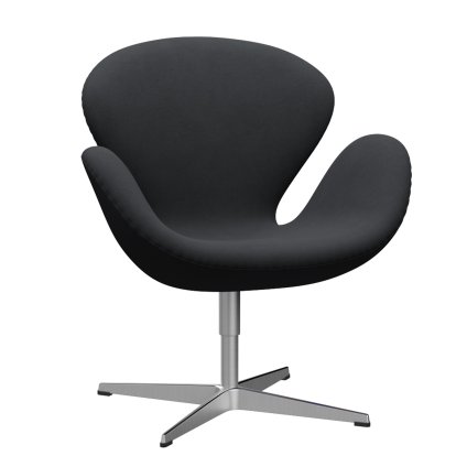 Fauteuil Swan (cygne), Hauteur spéciale 48 cm, Christianshavn, Christianshavn 1174 - Gris foncé