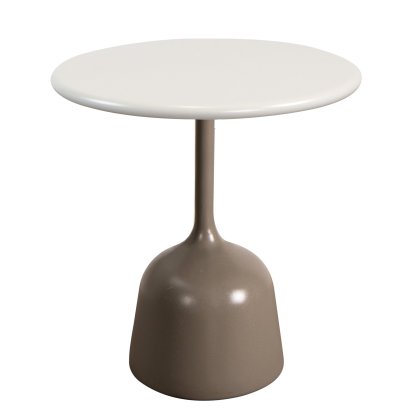 Table d'appoint Glaze, Aluminium - Sable, Taupe