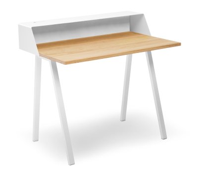 Secrétaire PS04 / PS05 , L 100 x P 63 (PS04), Blanc pur (RAL 9010), Blanc pur RAL 9010, Sans boîtier électrique