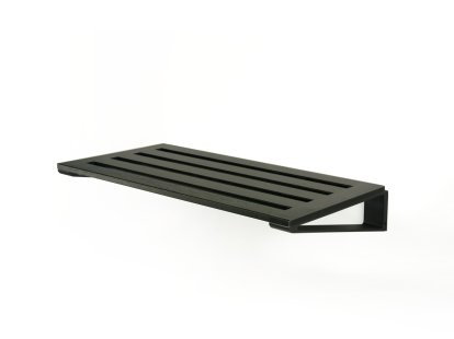 Knax Rack pour chaussures, Rack 6 (60 cm), Chêne teinté noir, Noir