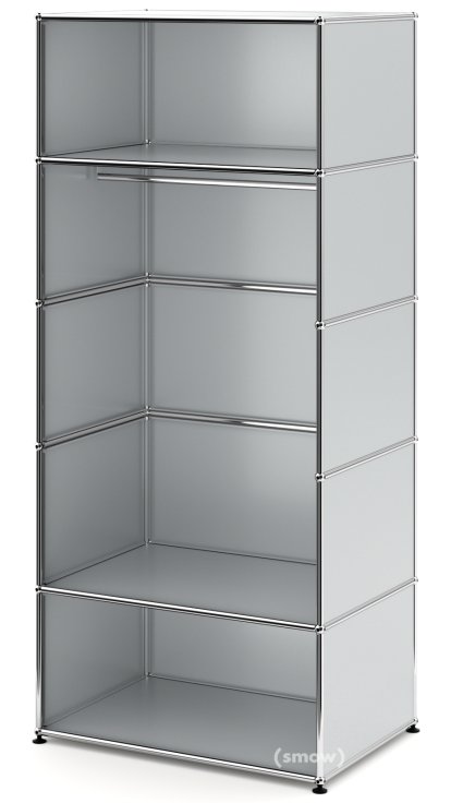 Penderie USM Haller M avec tringle Type 2, Argent mat USM