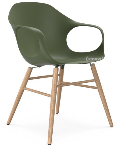 Chaise Elephant Wood, Vert olive, Chêne européen